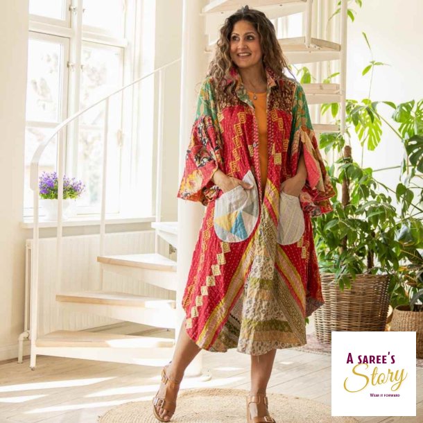 Thyra frakke vendbar Str OneSize