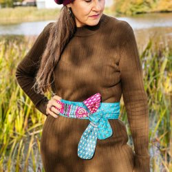 Belle reversible belt size 7.5cm x 2.5mtr