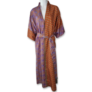 Rust / purple /gold Catania kaftan OneSize 