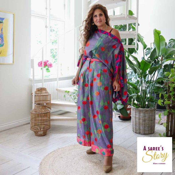 Gr-lilla st YZ poncho / Cleopatra Str S/M