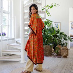 Cayenne / green / brown Doyenne Kimono One Size