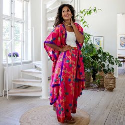 Hot pink / orange / green / blue Doyenne Kimono One Size