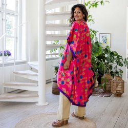 Hot pink / orange / green / blue Doyenne Kimono One Size