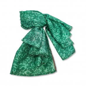 Grn / mrkegrn Geisha trklde 90x90cm 