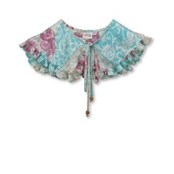 Aqua / plum Gloria detachable collar