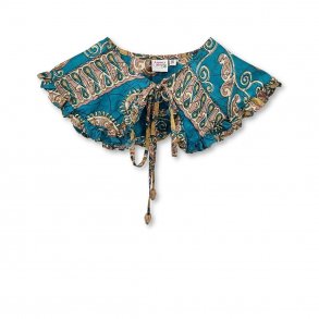 Aqua green / beige / taupe Gloria detachable collar