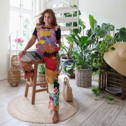 Multicolor Helga overalls Size L/XL 