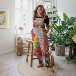 Multicolor Helga overalls Size L/XL