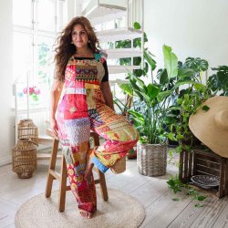 Multicolor Helga overalls Size L/XL