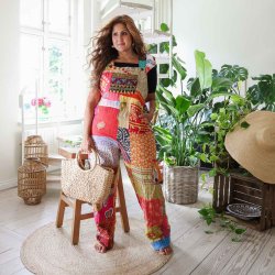 Multicolor Helga overalls Size L/XL