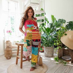 Multicolor Helga overalls Size S/M 