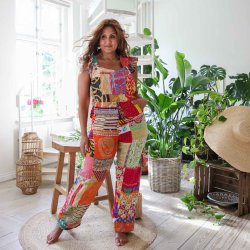 Multicolor Helga overalls Size S/M