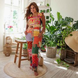 Multicolor Helga overalls Size S/M 