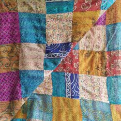 Multicolor Monica kantha scarf size 1x2 mtr