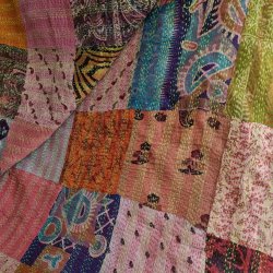 Multicolor Monica kantha scarf size 1x2 mtr