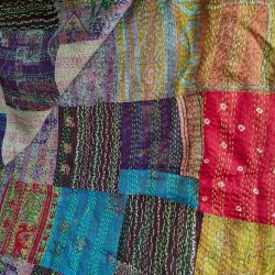 Multicolor Monica kantha scarf size 1x2 mtr