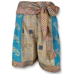 Turquoise / beige / grey Paola shorts size L/XL 