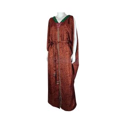Bronze with plum details Regina Maxi dress OneSize