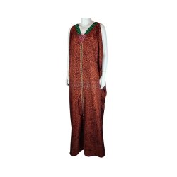 Bronze with plum details Regina Maxi dress OneSize