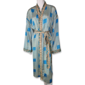 | lang kimono i silke | bæredygtigt tøj online